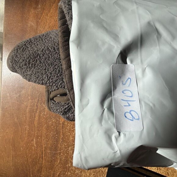 KUHL Flight Jacket Womens Large Brown Sherpa Fleece Hooded Full Zip Thumbholes - Picture 13 of 13